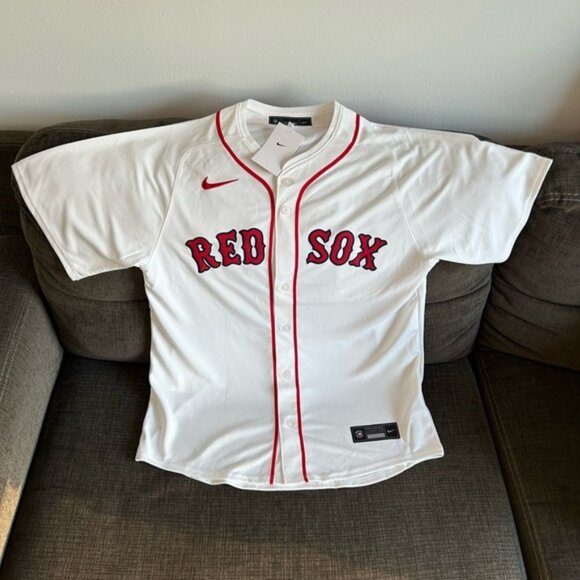 Nike Authentic Boston Red Sox Alex Bregman #2 MLB White Jersey Men’s Sz Large - Picture 1 of 7